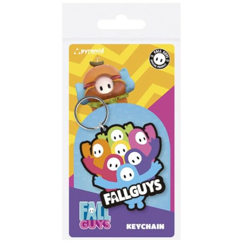 Fall Guys The Gangs All Here Rubber Keychain Portachiavi