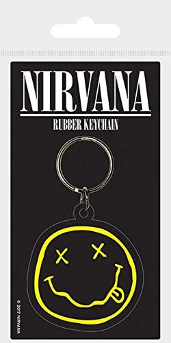 Nirvana Smiley Rubber Keychain Portachiavi