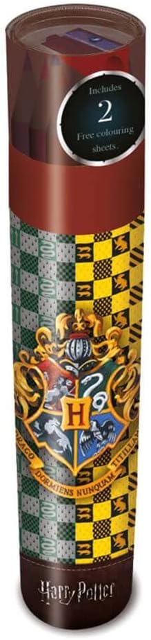 Harry Potter Hogwarts Pencil Tube Tubo Set Matite Colorate