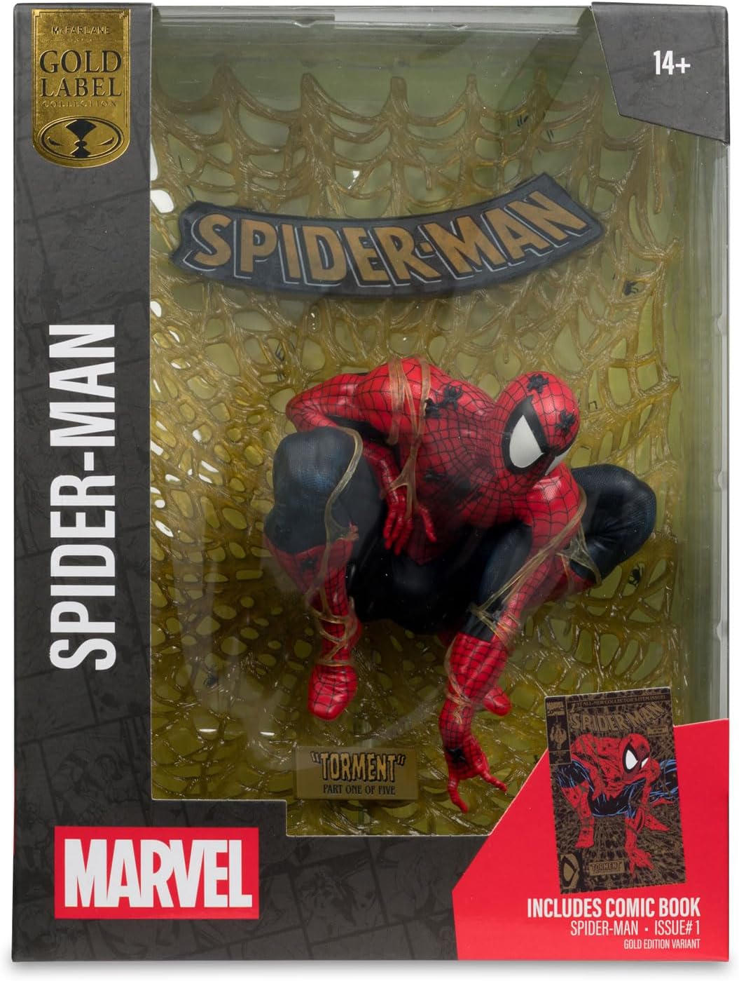 Marvel Pvc Statue Spider-Man #1 Gold Edition 30 Cm