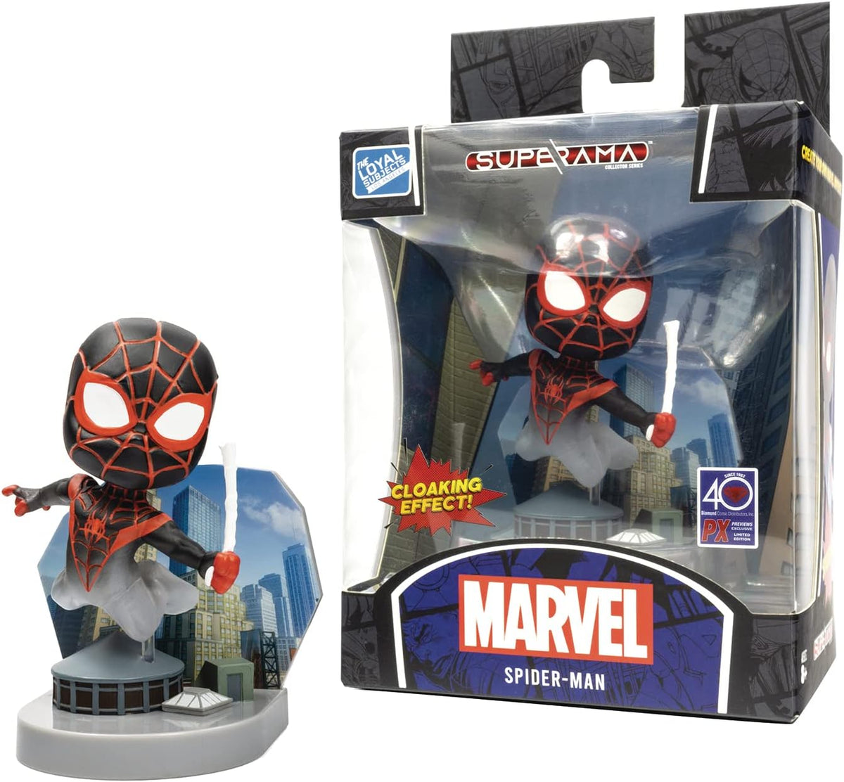 Spider-Man Miles Morales Cloaking Mini Diorama