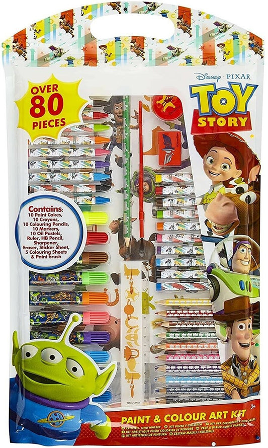 Toy Story Paint & Colour Art Kit 80 Pezzi