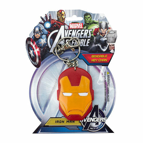 Marvel Comics Bendable Keychain Iron Man Portachiavi
