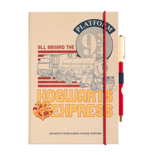 Harry Potter Binario 9 3/4 Quaderno Premium A5 Con Penna