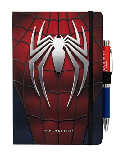 Marvel Spider-Man Quaderno Premium A5 Con Penna Con Proiettore