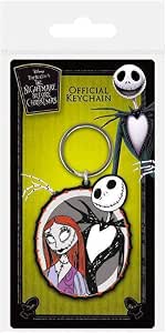 Nightmare Before Christmas Nbx Jack & Sally Rubber Keychain Portachiavi