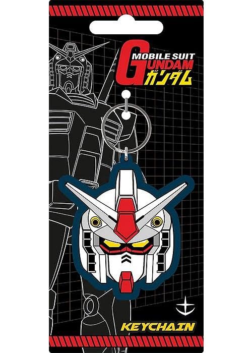 Gundam Model Rx78 2 Helmet Rubber Keychain Portachiavi