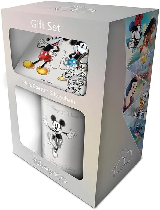 Disney 100 Tazza + Sottobicchiere + Portachiavi