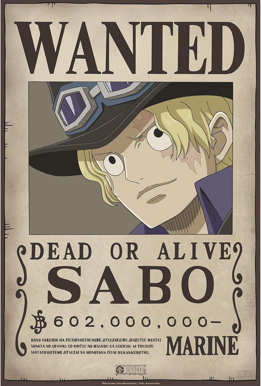 One Piece Wanted Sabo Poster 52x35 Cm