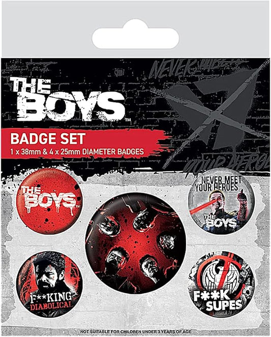 The Boys Stenciled Badge Pack Set 5 Spille