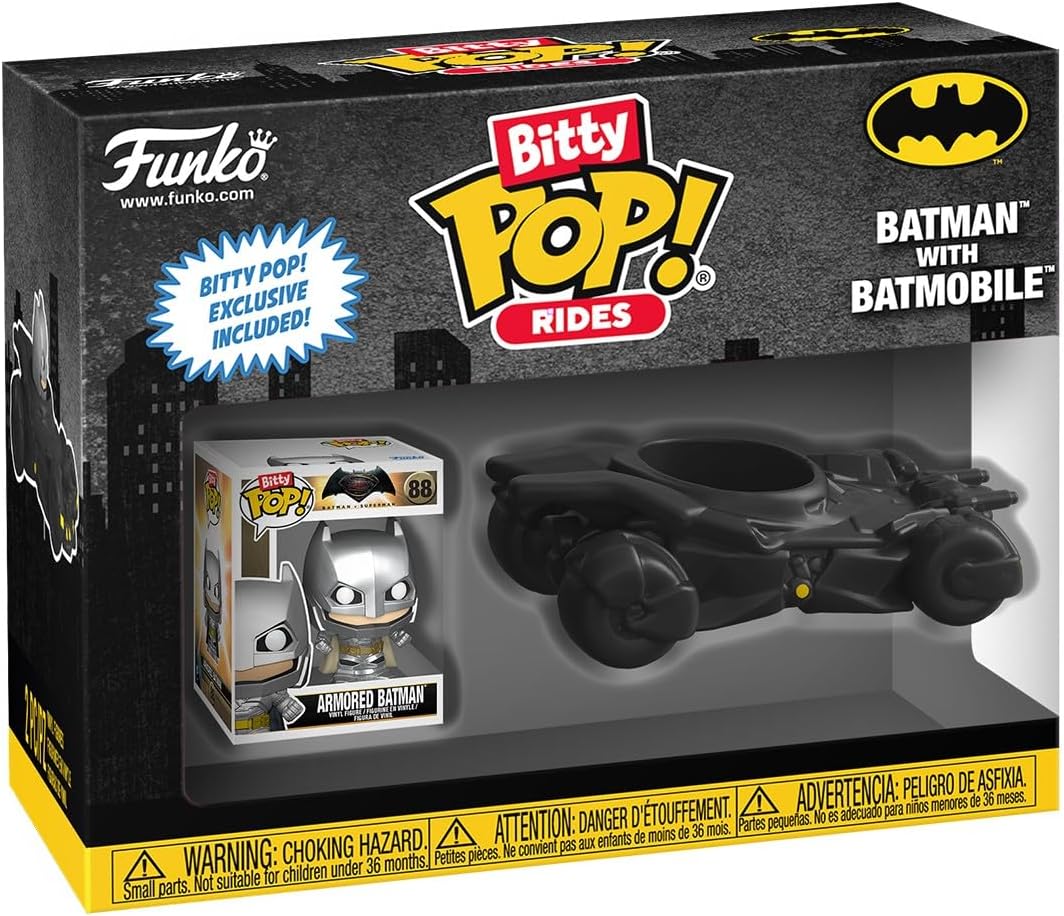 Dc Comics Batman With Batmobile Bitty Pop