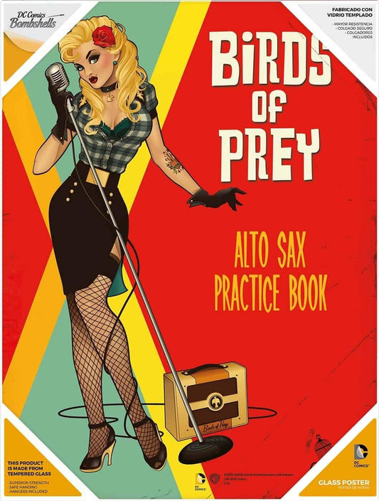 Justice League Dc Bombshells Birds Of Prey Glass Poster 30x40cm
