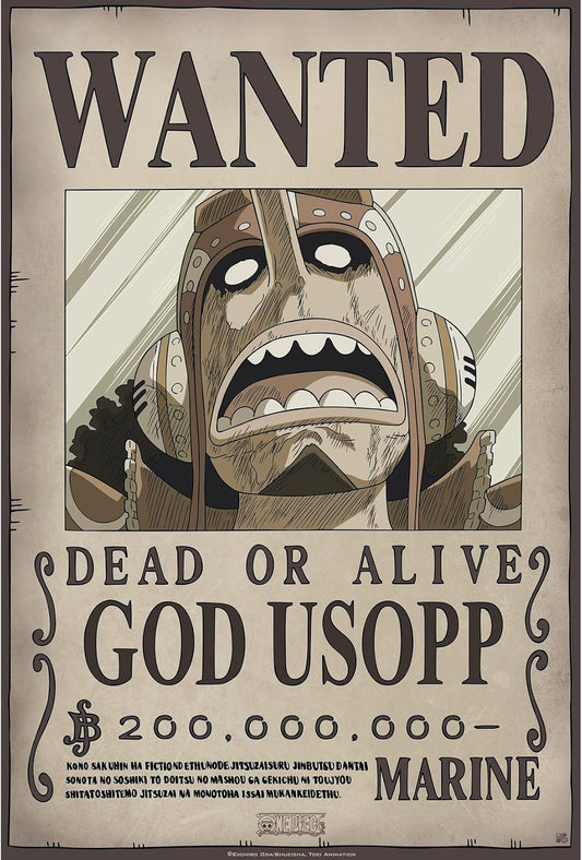 One Piece Wanted New World Usopp Poster 52x35 Cm
