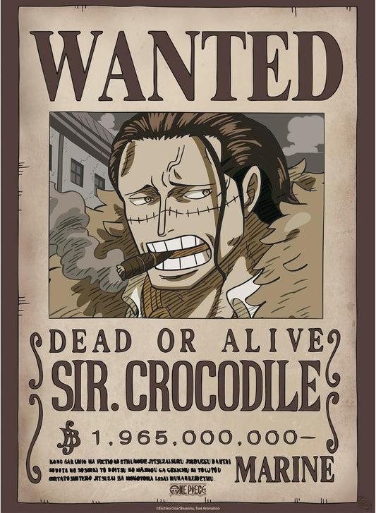 One Piece Wanted New World Crocodile Poster 52x35 Cm