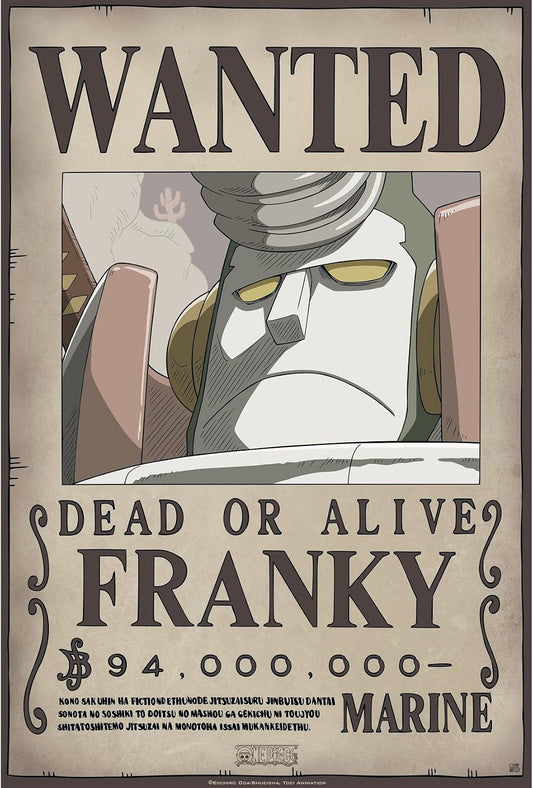One Piece Wanted New World Franky Poster 52x35 Cm