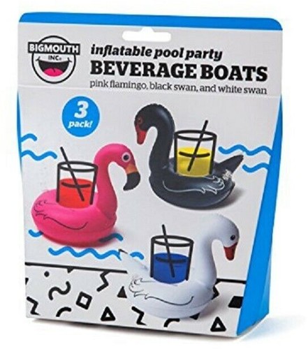 Inflatable Beverage Boats Tropical Birds 3-Pack